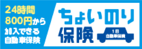 1日自動車保険東京海上日動【ちょいのり保険】